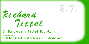 richard tittel business card